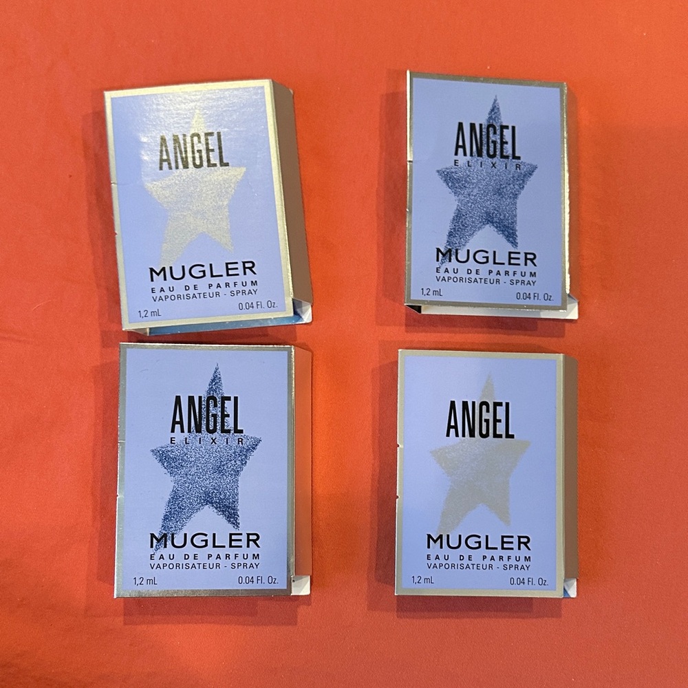 4 BRAND NEW Thierry Mugler Angel perfume samples